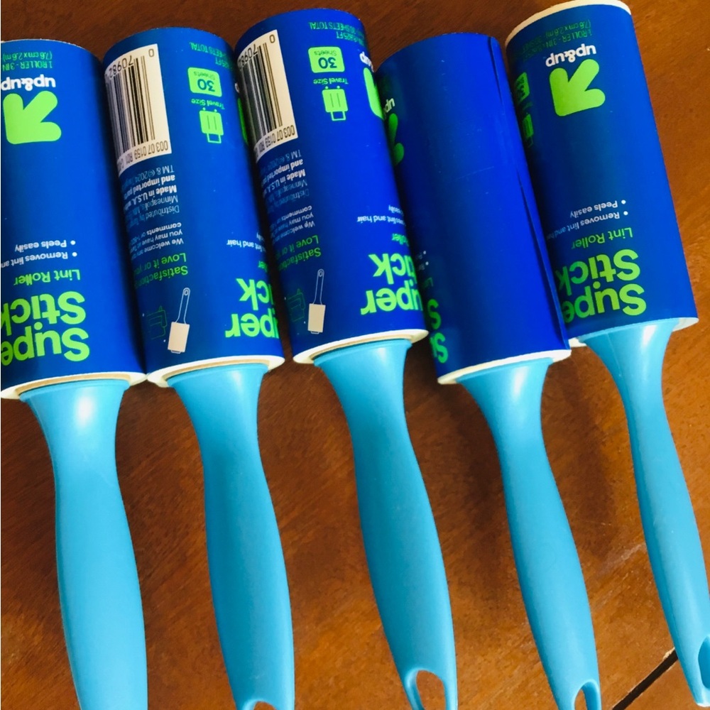 Blue Party Lint Roller Set 5 for Quick Cleanups